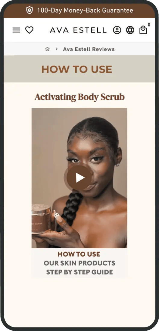 How Ava Estell increased their conversion rate by +12 with Videowise